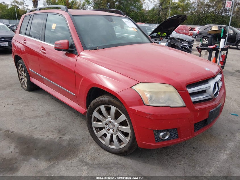 2010 Mercedes-benz Glk-class VIN WDCGG5GB3AF346986 IAAI salvage auction — NORMAL WEAR, Salvage Title - Dealer (California), sold $500 on 2026-08-20 (photo 1)