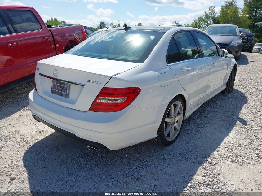 2013 Mercedes-benz VIN WDDGF8AB4DR244690 IAAI salvage auction — VANDALISM, Clear (Massachusetts), sold $1,200 on 2026-08-21 (photo 4)