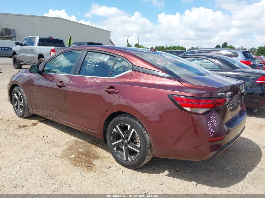 2024 Nissan Sentra VIN 3N1AB8CV5RY338827 IAAI salvage auction — REAR END, Salvage Title, sold $8,600 on 2026-08-19 (photo 3)