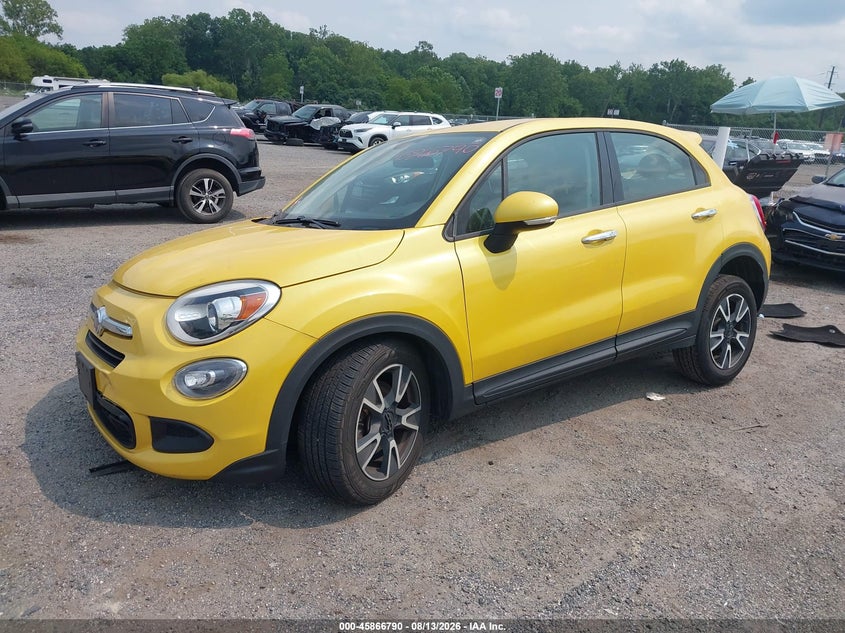 2017 Fiat 500x VIN ZFBCFYAB1HP604432 IAAI salvage auction — RIGHT FRONT, Wait Title, sold $1,050 on 2026-09-21 (photo 2)