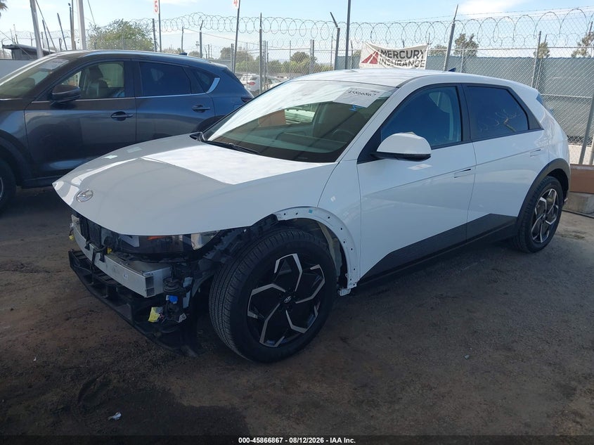 2024 Hyundai Ioniq 5 VIN KM8KN4DE8RU263538 IAAI salvage auction — RIGHT FRONT, Salvage Title, sold $9,175 on 2026-08-31 (photo 2)