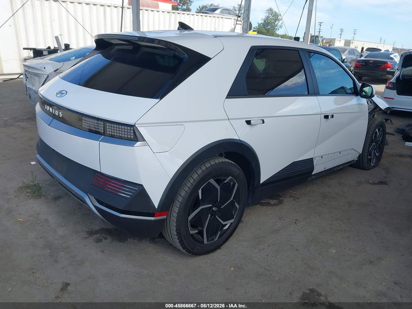 2024 Hyundai Ioniq 5 VIN KM8KN4DE8RU263538 IAAI salvage auction — RIGHT FRONT, Salvage Title, sold $9,175 on 2026-08-31 (photo 4)