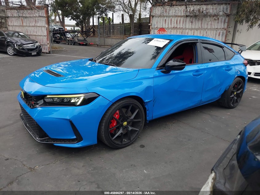 2025 Honda Civic type r VIN JHMFL5G46SX002951 IAAI salvage auction — SIDE, Wait Title, sold $23,050 on 2026-09-23 (photo 2)