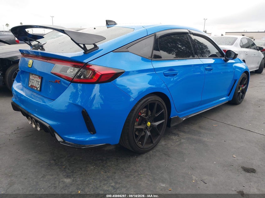 2025 Honda Civic type r VIN JHMFL5G46SX002951 IAAI salvage auction — SIDE, Wait Title, sold $23,050 on 2026-09-23 (photo 4)
