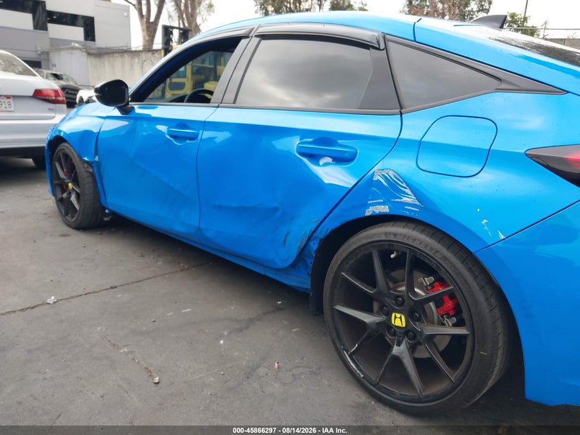 2025 Honda Civic type r VIN JHMFL5G46SX002951 IAAI salvage auction — SIDE, Wait Title, sold $23,050 on 2026-09-23 (photo 6)