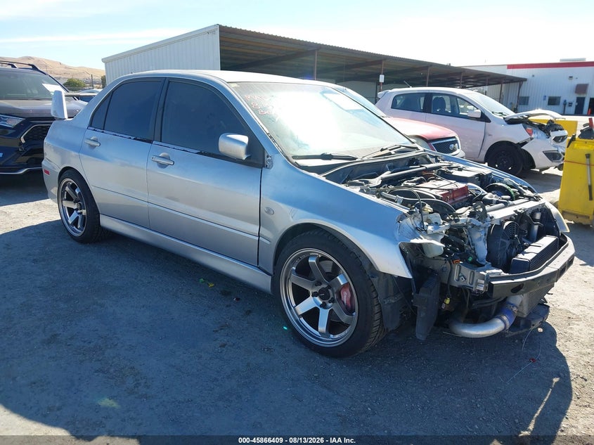 2006 Mitsubishi Lancer evolution VIN JA3AH86C76U034692 IAAI salvage auction — FRONT END, Salvage (California), sold $18,600 on 2026-08-21 (photo 1)