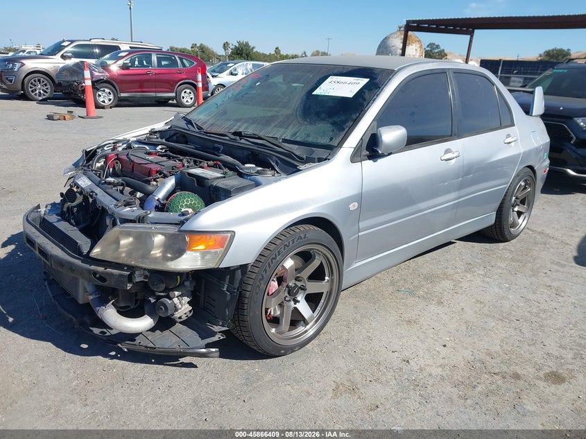 2006 Mitsubishi Lancer evolution VIN JA3AH86C76U034692 IAAI salvage auction — FRONT END, Salvage (California), sold $18,600 on 2026-08-21 (photo 2)
