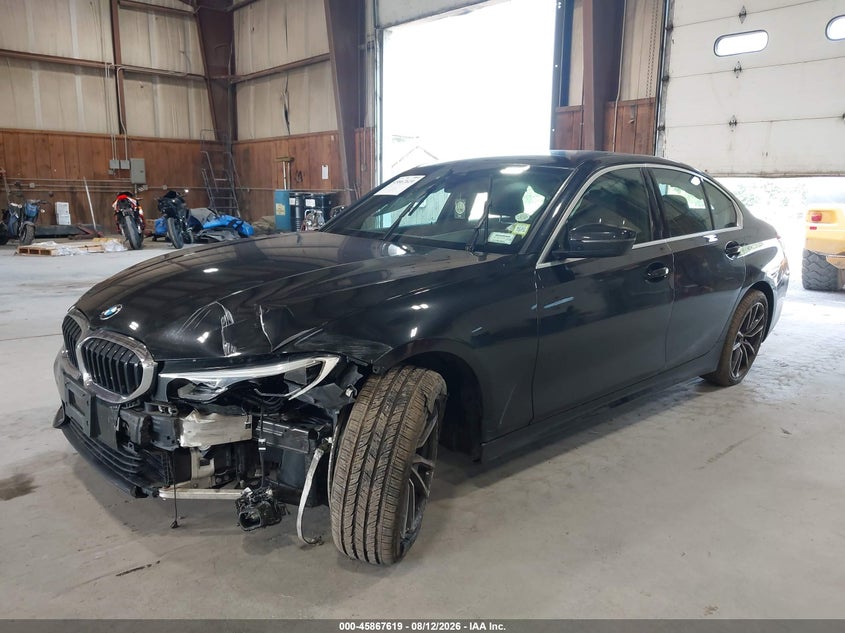 2021 BMW 3er VIN 3MW5R7J02M8B79492 IAAI salvage auction — FRONT END, Wait Title, sold $9,550 on 2026-09-23 (photo 2)