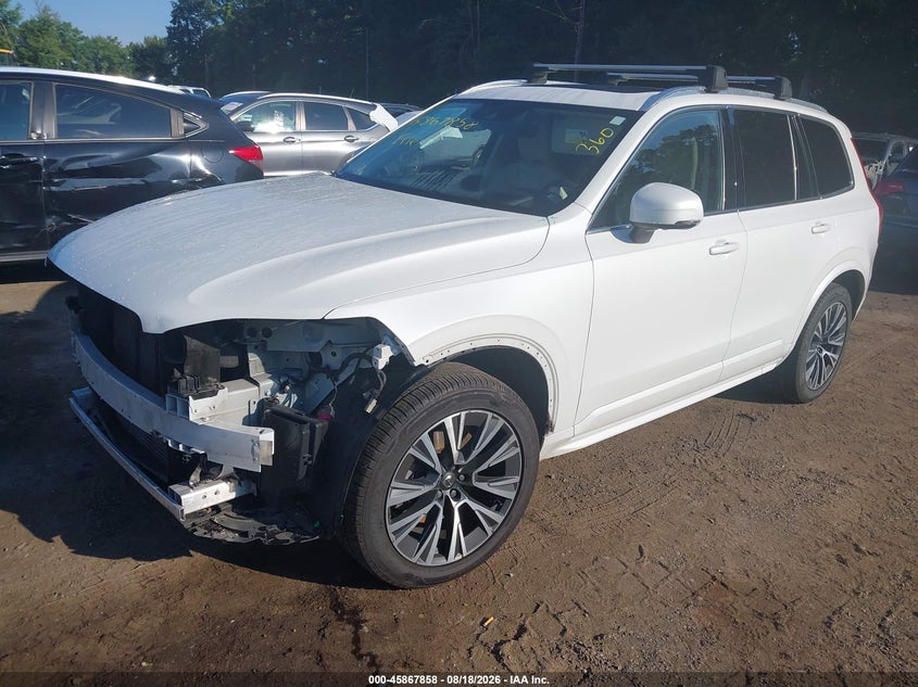 2020 Volvo Xc90 VIN YV4A22PK4L1567020 IAAI salvage auction — RIGHT FRONT, Salvage - Greater Than 75% (Maryland), sold $6,900 on 2026-09-08 (photo 2)