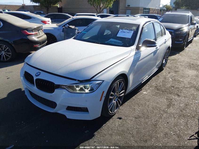 2015 BMW VIN WBA3A9G58FNT09420 IAAI salvage auction — RIGHT SIDE, Salvage Certificate (California), sold $1,300 on 2026-08-21 (photo 2)
