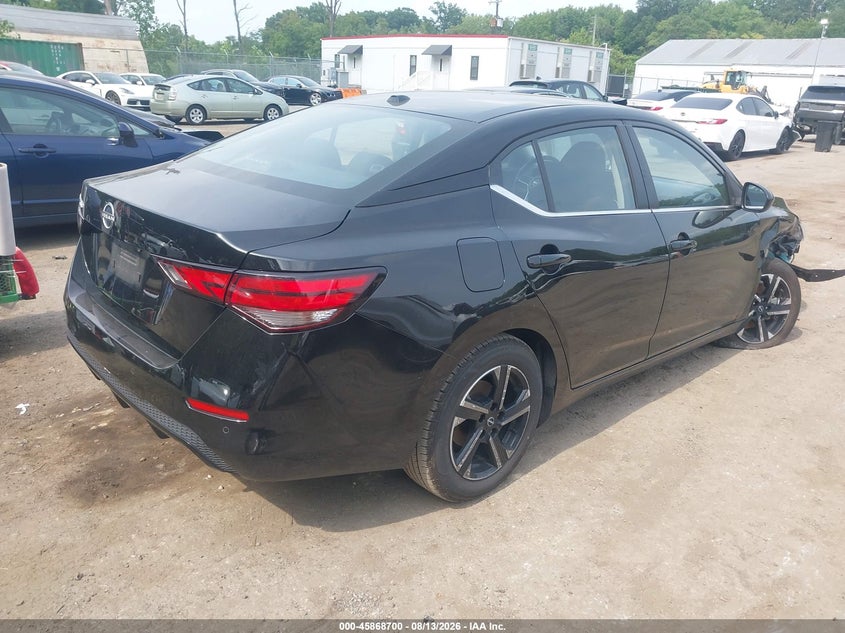2025 Nissan Sentra VIN 3N1AB8CV0SY291700 IAAI salvage auction — RIGHT FRONT, Enterprise Vehicles Clear Only (Michigan), sold $9,350 on 2026-08-19 (photo 4)