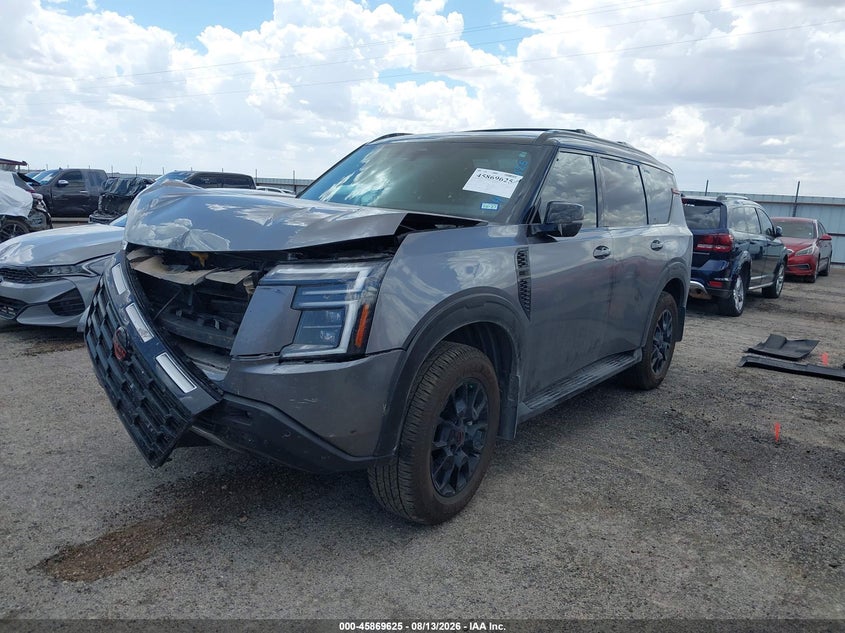 2025 Nissan Armada VIN JN8AY3DE5S9404919 IAAI salvage auction — FRONT END, Wait Title, sold $30,750 on 2026-09-29 (photo 2)