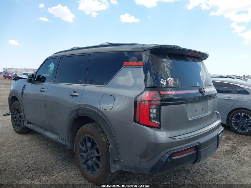 2025 Nissan Armada VIN JN8AY3DE5S9404919 IAAI salvage auction — FRONT END, Wait Title, sold $30,750 on 2026-09-29 (photo 3)