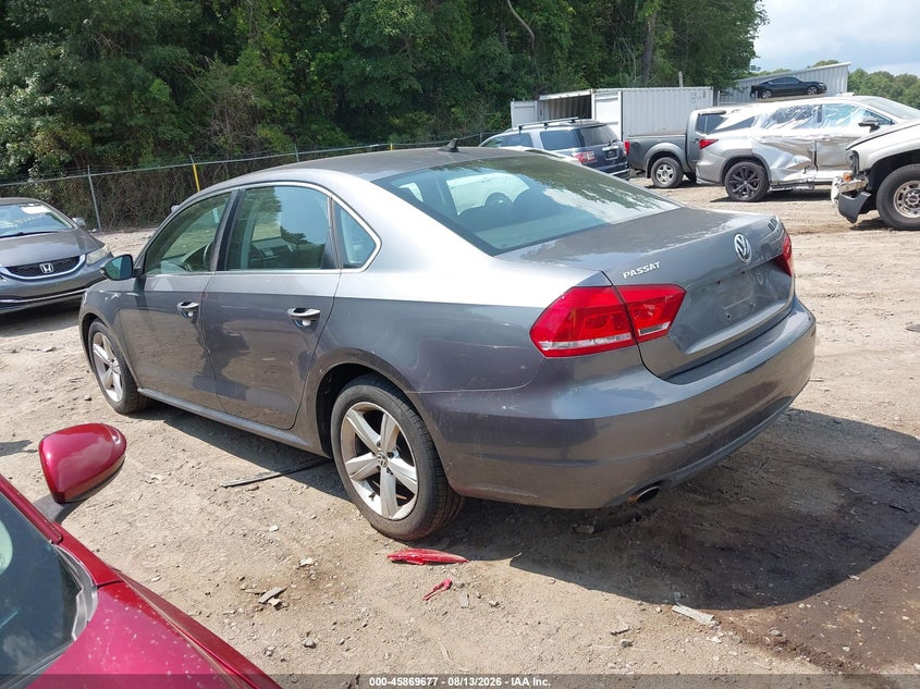 2012 Volkswagen Passat VIN 1VWBP7A36CC031775 IAAI salvage auction — NORMAL WEAR, Clear (Massachusetts), sold $725 on 2026-09-02 (photo 3)