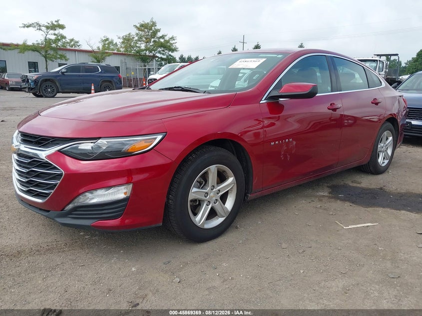 2024 Chevrolet Malibu VIN 1G1ZD5ST0RF140584 IAAI salvage auction — LEFT REAR, Salvage Title, sold $8,500 on 2026-08-20 (photo 2)