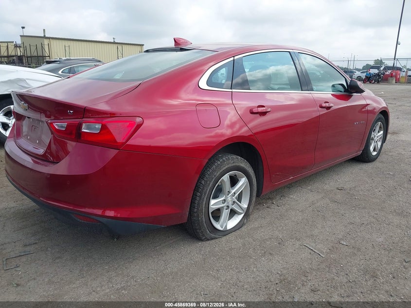 2024 Chevrolet Malibu VIN 1G1ZD5ST0RF140584 IAAI salvage auction — LEFT REAR, Salvage Title, sold $8,500 on 2026-08-20 (photo 4)