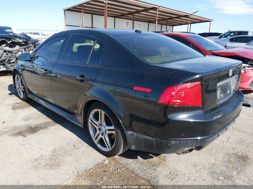 2005 Acura Tl VIN 19UUA655X5A054785 IAAI salvage auction — REAR END, Salvage (Texas), sold $1,500 on 2026-08-31 (photo 3)