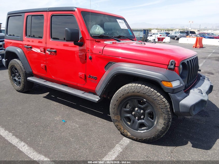 2021 Jeep Wrangler / VIN 1C4HJXDN1MW729352 — IAAI salvage auction photo