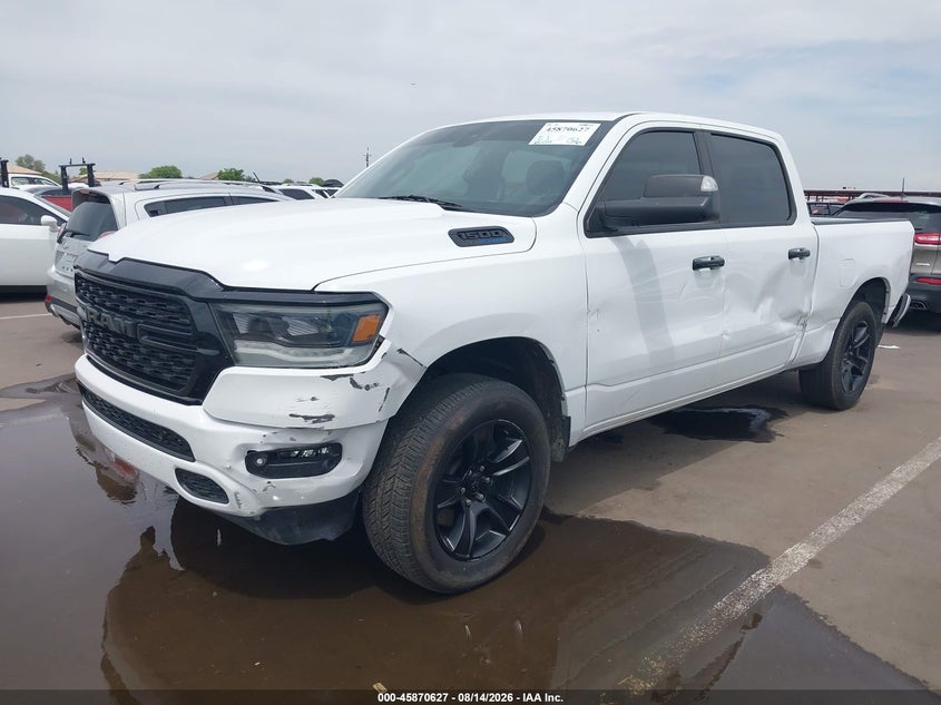 2023 Ram 1500 VIN 1C6SRFMT9PN557497 IAAI salvage auction — SIDE, Wait Title, sold $9,700 on 2026-08-29 (photo 2)
