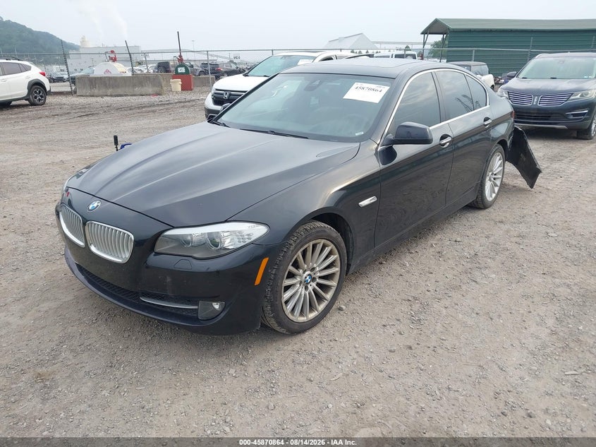 2013 BMW 5er VIN WBAFU7C55DDU72768 IAAI salvage auction — LEFT REAR, Wait Title, sold $2,850 on 2026-09-01 (photo 2)