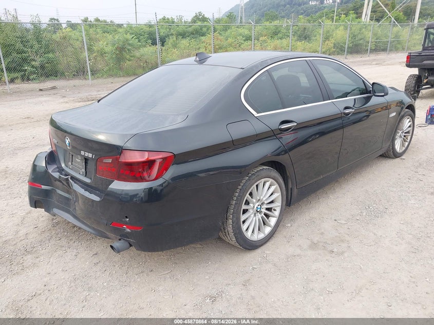 2013 BMW 5er VIN WBAFU7C55DDU72768 IAAI salvage auction — LEFT REAR, Wait Title, sold $2,850 on 2026-09-01 (photo 4)