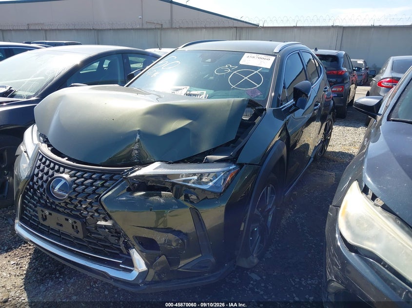 2022 Lexus Ux VIN JTHX9JBH0N2055622 IAAI salvage auction — FRONT END, Wait Title, sold $4,500 on 2026-09-16 (photo 2)