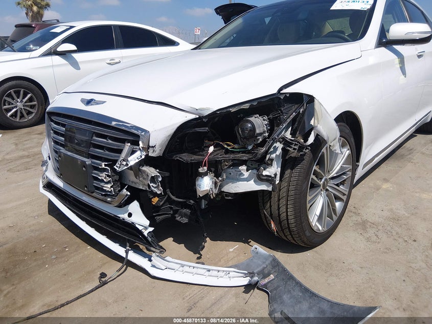 2018 Genesis G80 VIN KMHGN4JE1JU238785 IAAI salvage auction — FRONT END, Salvage (California), sold $4,350 on 2026-09-23 (photo 6)