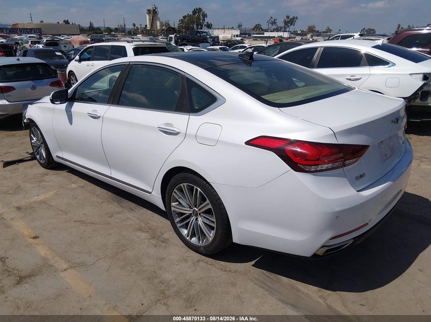 2018 Genesis G80 VIN KMHGN4JE1JU238785 IAAI salvage auction — FRONT END, Salvage (California), sold $4,350 on 2026-09-23 (photo 3)