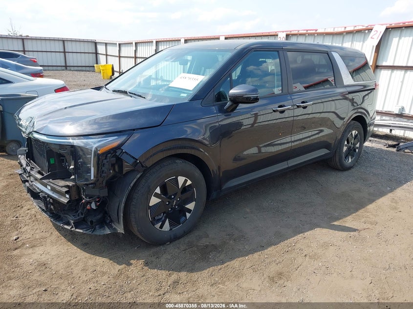 2026 Kia Carnival VIN KNDNB5KAXT6165431 IAAI salvage auction — FRONT END, Enterprise Vehicles Clear Only (Washington), sold $24,000 on 2026-08-19 (photo 2)