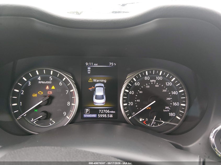 2020 Infiniti Q50 VIN JN1EV7AR0LM252389 IAAI salvage auction — FRONT END, Salvage (Idaho), sold $7,000 on 2026-09-02 (photo 7)