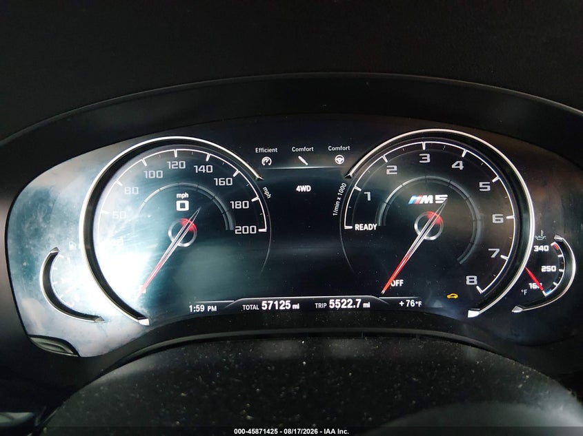 2019 BMW M5 VIN WBSJF0C53KB285741 IAAI salvage auction — SIDE, Salvage (Connecticut), sold $27,350 on 2026-09-03 (photo 7)