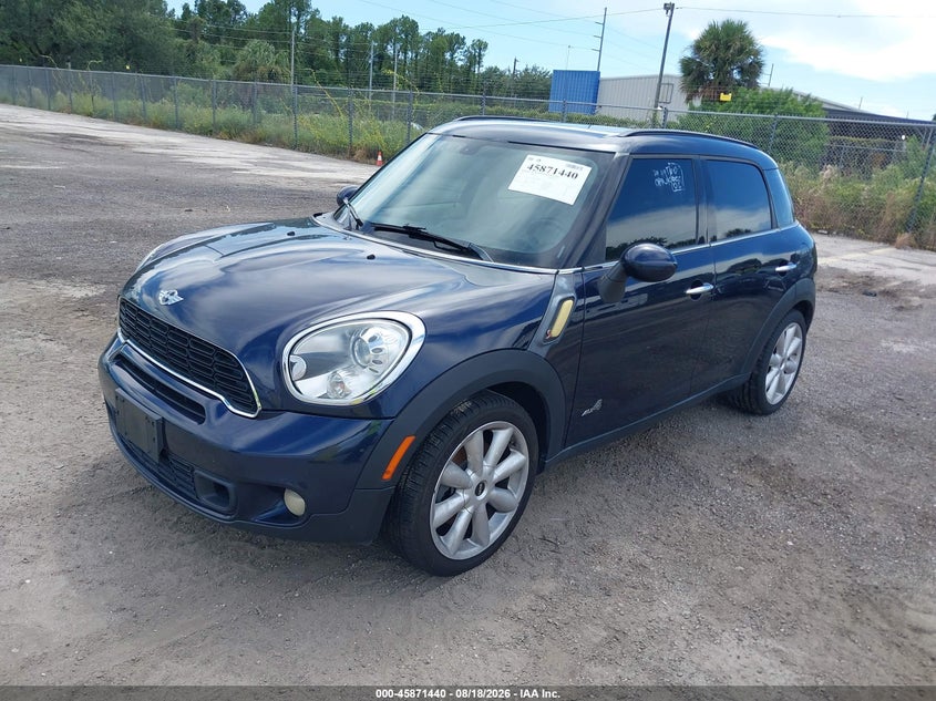 2012 Mini Cooper VIN WMWZC5C55CWL63458 IAAI salvage auction — ENGINE DAMAGE, Clear (Florida), sold $225 on 2026-08-19 (photo 2)