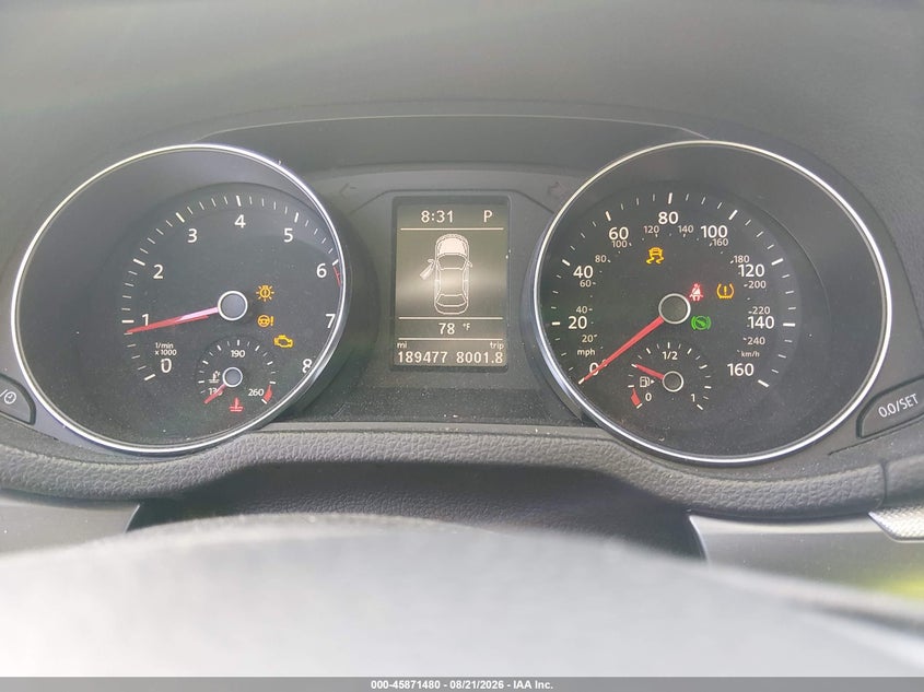 2016 Volkswagen Passat VIN 1VWAT7A37GC038229 IAAI salvage auction — NORMAL WEAR, Wait Title, sold $800 on 2026-08-31 (photo 7)