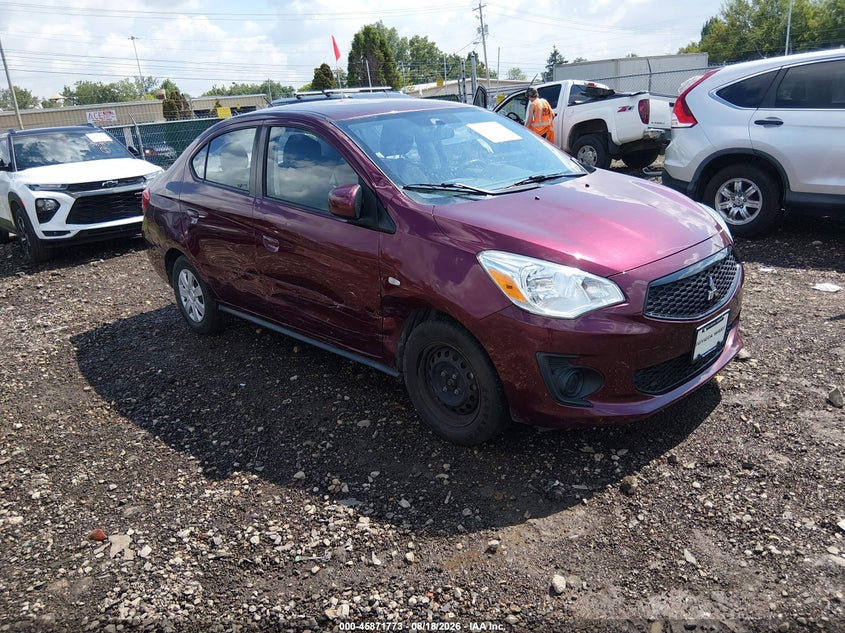 2020 Mitsubishi Mirage VIN ML32F3FJ4LHF13062 IAAI salvage auction — RIGHT SIDE, Salvage (Ohio), sold $1,500 on 2026-09-09 (photo 1)