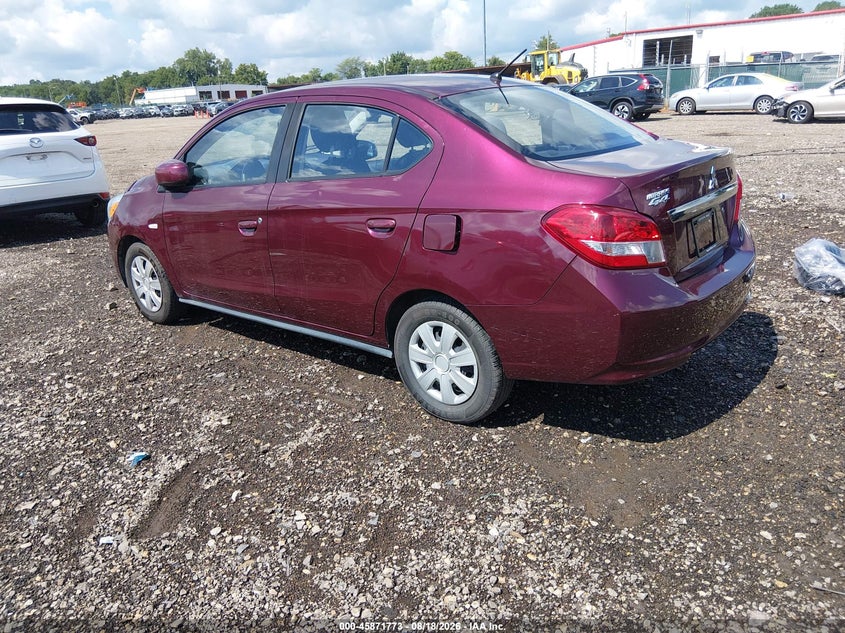 2020 Mitsubishi Mirage VIN ML32F3FJ4LHF13062 IAAI salvage auction — RIGHT SIDE, Salvage (Ohio), sold $1,500 on 2026-09-09 (photo 3)