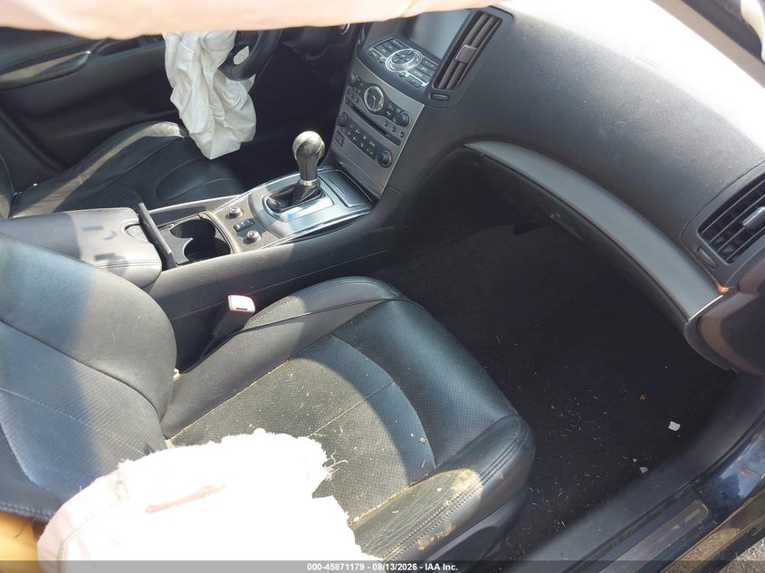 2011 Infiniti G VIN JN1DV6AR2BM650708 IAAI salvage auction — RIGHT FRONT, Clear (Virginia), sold $275 on 2026-08-26 (photo 5)