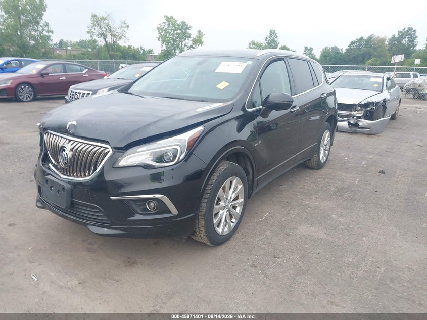 2017 Buick Envision VIN LRBFXDSAXHD085256 IAAI salvage auction — FRONT & REAR, Salvage Title, sold $1,150 on 2026-09-30 (photo 2)