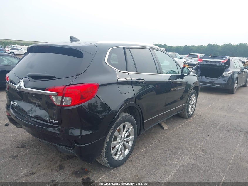 2017 Buick Envision VIN LRBFXDSAXHD085256 IAAI salvage auction — FRONT & REAR, Salvage Title, sold $1,150 on 2026-09-30 (photo 4)