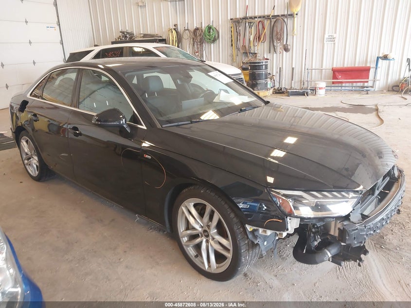 2022 Audi A4 VIN WAUEAAF43NN011469 — IAAI salvage auction photo