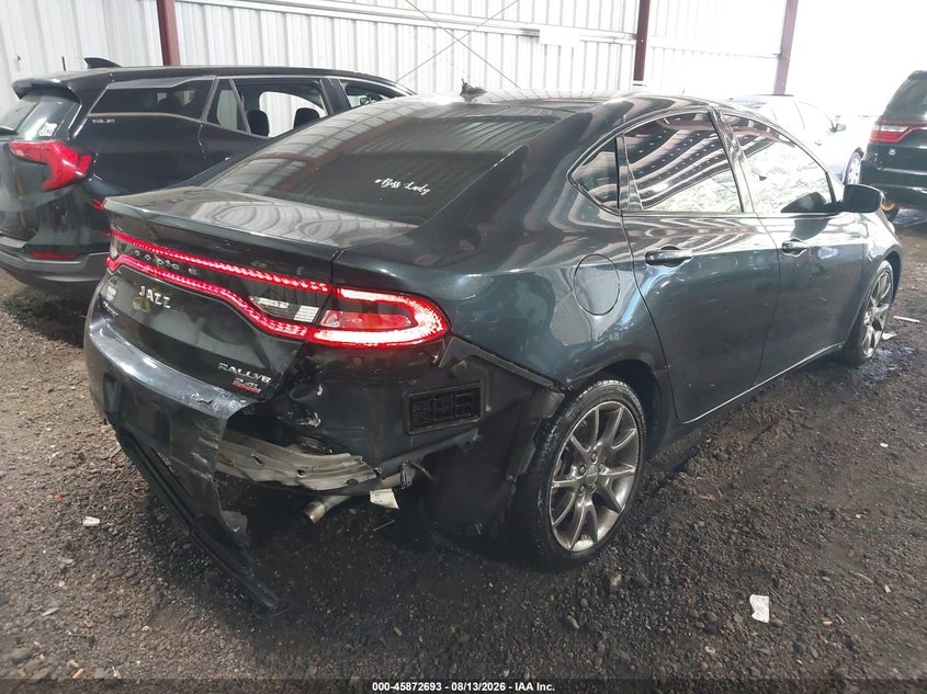 2014 Dodge Dart VIN 1C3CDFBB0ED721409 IAAI salvage auction — REAR END, Salvage Title, sold $550 on 2026-09-17 (photo 6)