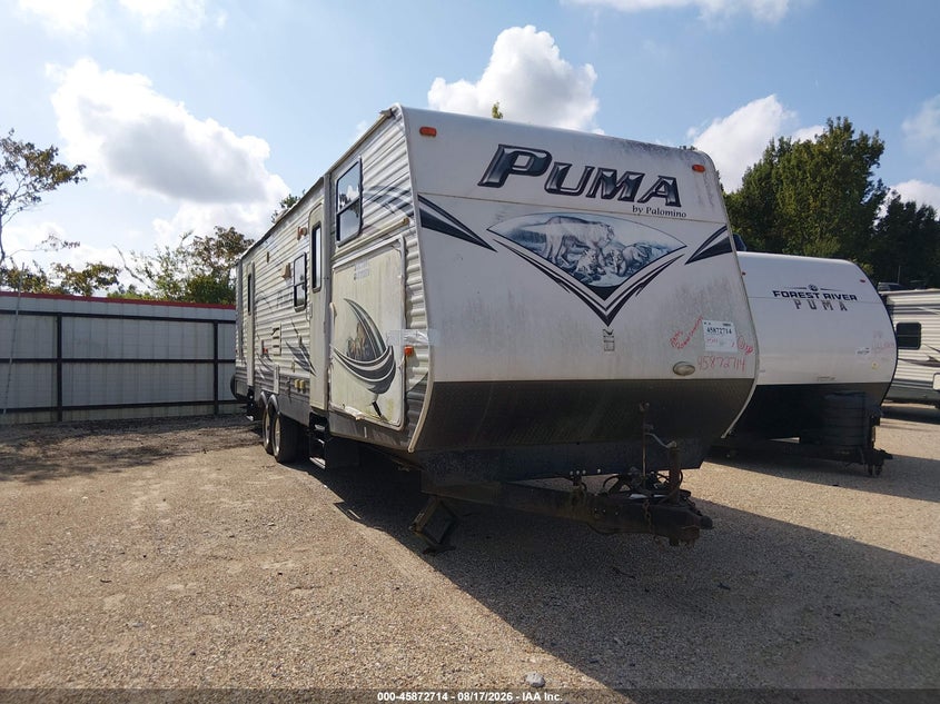 2014 Palomino Puma VIN 4X4TPUF28EP049898 IAAI salvage auction — STORM DAMAGE, Salvage (Louisiana), sold $25 on 2026-09-16 (photo 1)