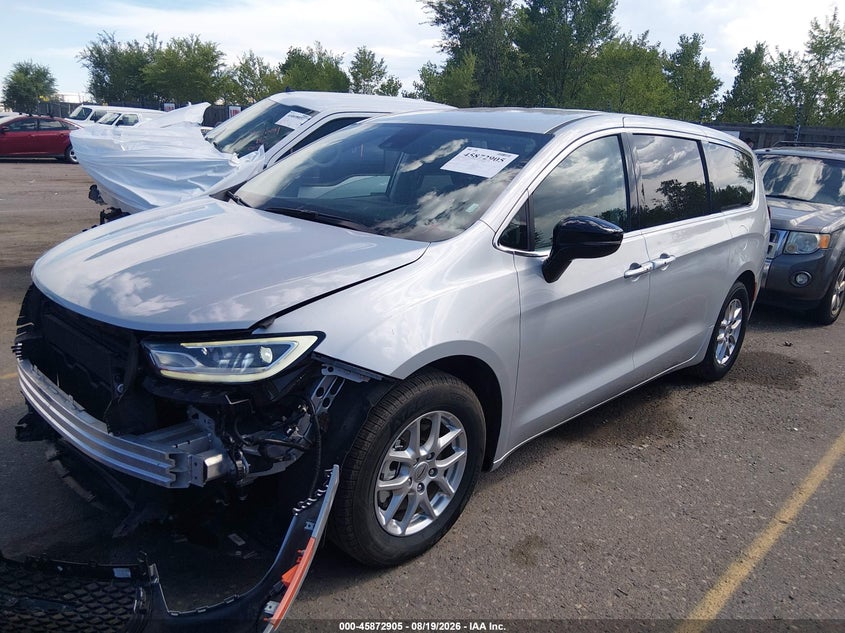 2024 Chrysler Pacifica VIN 2C4RC1BGXRR145953 IAAI salvage auction — FRONT END, Salvage Title, sold $13,100 on 2026-08-22 (photo 2)