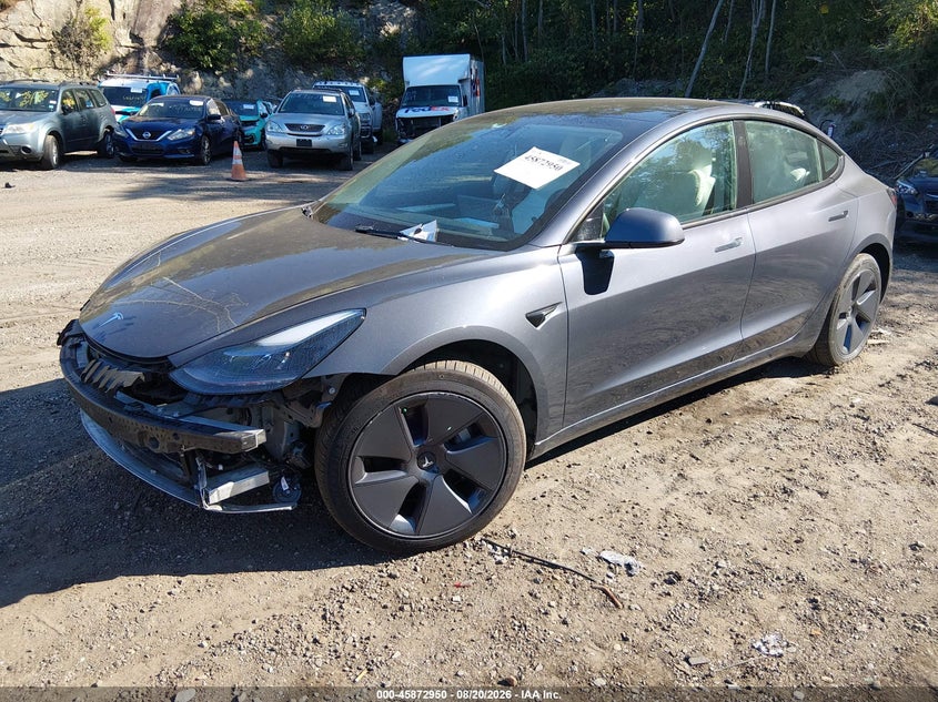 2022 Tesla Model 3 VIN 5YJ3E1EB6NF271216 IAAI salvage auction — FRONT END, Salvage Title, sold $10,700 on 2026-10-07 (photo 2)
