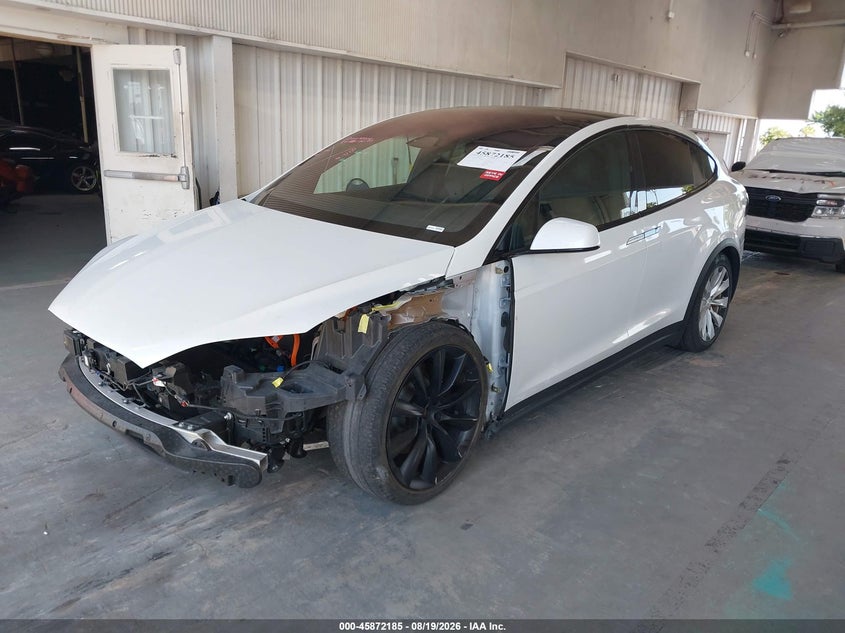 2023 Tesla Model x VIN 7SAXCDE56PF421334 IAAI salvage auction — FRONT END, Salvage Title, sold $23,900 on 2026-09-24 (photo 2)