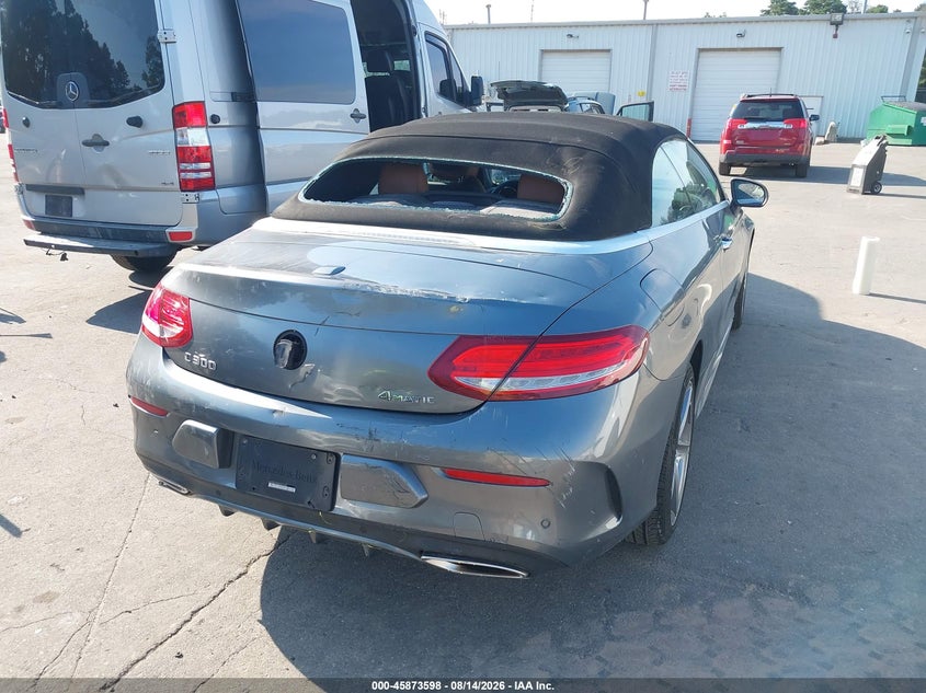2017 Mercedes-benz C-klasse VIN WDDWK4KB9HF443644 IAAI salvage auction — REAR END, Salvage Title, sold $9,725 on 2026-09-05 (photo 6)
