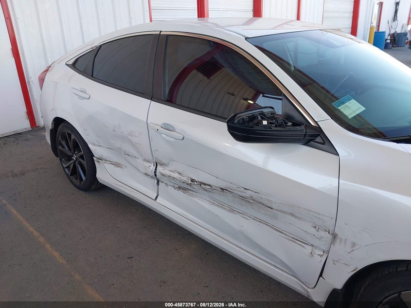 2020 Honda Civic VIN 2HGFC2F80LH543750 IAAI salvage auction — SIDE, Salvage Title, sold $6,600 on 2026-08-27 (photo 6)