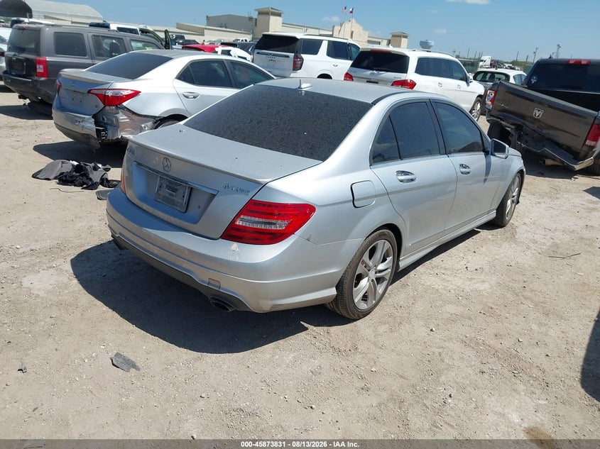 2013 Mercedes-benz C class VIN WDDGF8ABXDA755447 IAAI salvage auction — NORMAL WEAR, Original (Texas), sold $975 on 2026-08-17 (photo 4)