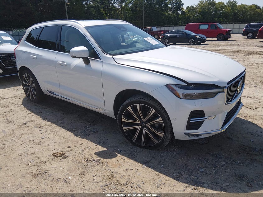 2023 Volvo Xc60 VIN YV4L12DA9P1347062 IAAI salvage auction — LEFT SIDE, Wait Title, sold $9,700 on 2026-09-24 (photo 1)