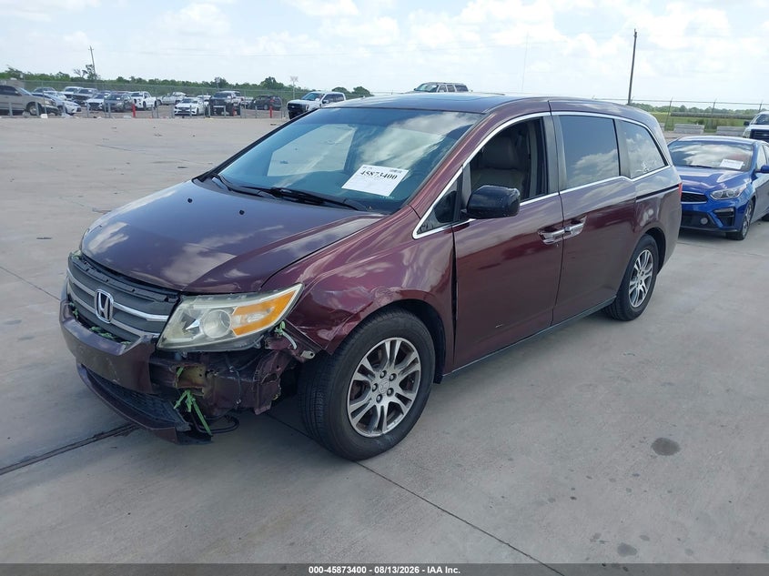 2012 Honda Odyssey VIN 5FNRL5H67CB033099 IAAI salvage auction — Front End, Clear, sold $1,725 on 2026-09-25 (photo 2)