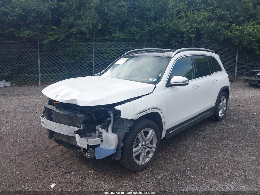 2021 Mercedes-benz Glb VIN W1N4M4HB5MW104854 IAAI salvage auction — FRONT END, Salvage (Pennsylvania), sold $7,000 on 2026-08-27 (photo 2)